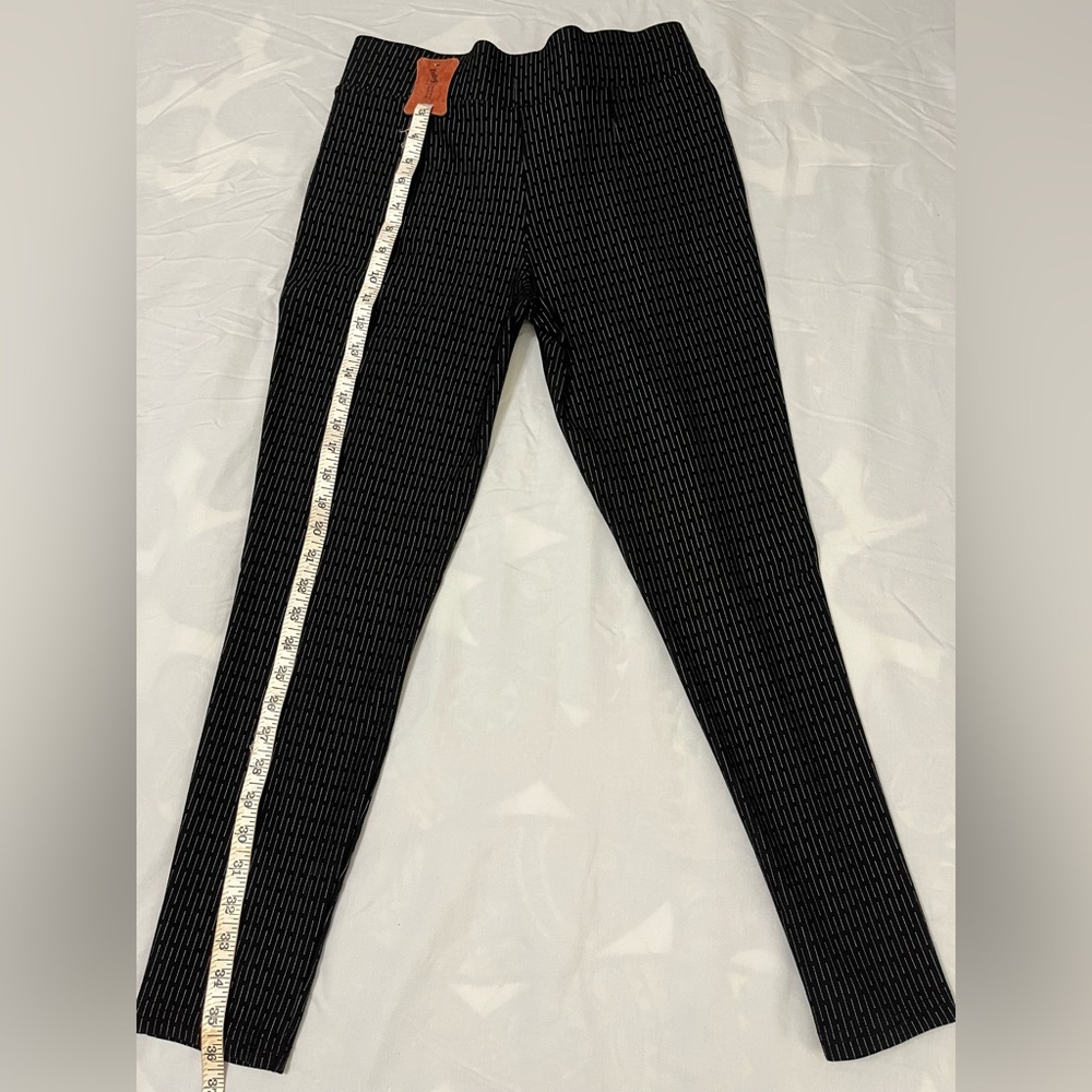 Lark + Grey Black Striped Stretchy Pants Size PL - Picture 4 of 5